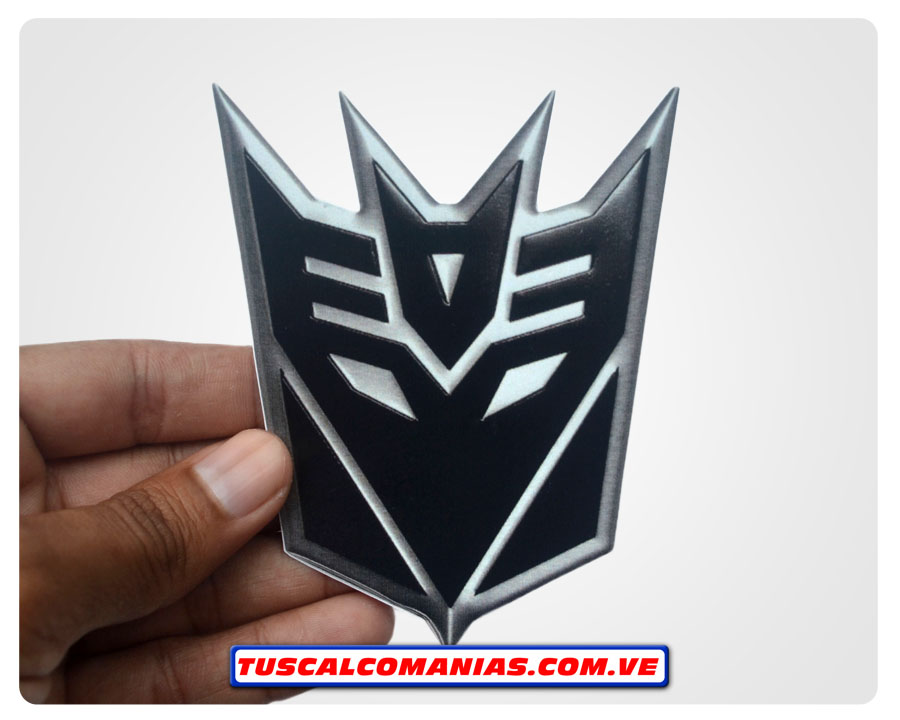 Calcomanía, sticker, pegatina, etiqueta del logo Transformers (Decepticons)