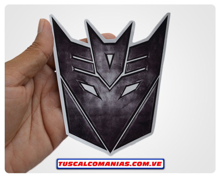 Calcomanía, sticker, pegatina, etiqueta del logo Transformers (Decepticons)